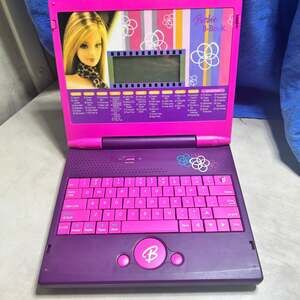 Vintage Barbie B-Book 60 Activities Bilingual Learning Toy Laptop *Tested*